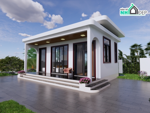 nhà cấp 4 sân vườn đẹp,nhà cấp 4 đẹp,nhà cấp 4 hiện đại
