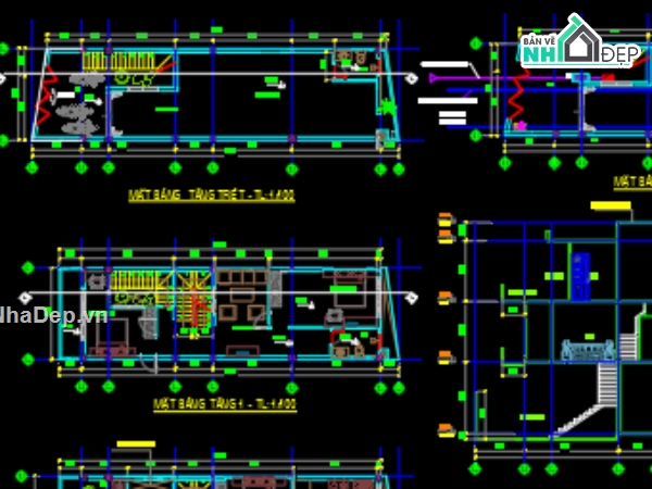 bản vẽ cad,bản vẽ cad nhà phố,bản vẽ xin phép,bản vẽ nhà phố  5x17.1m