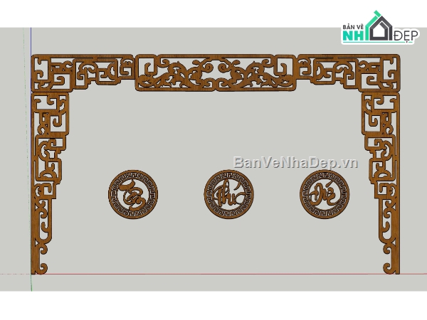 file cắt cnc,file cnc tâm phúc đức,file võng thờ