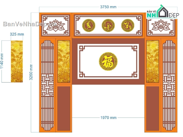 cnc vách thờ đẹp,vách thờ hiện đại,vách thờ cnc