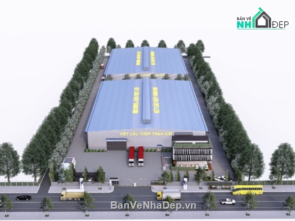 Mẫu nhà xưởng,nhà xưởng,bản vẽ nhà xưởng