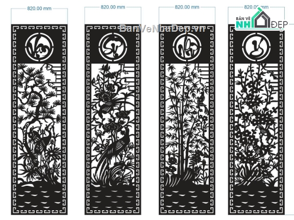 File cổng 4 cánh cnc,cổng 4 cánh cnc,File cổng 4 cánh