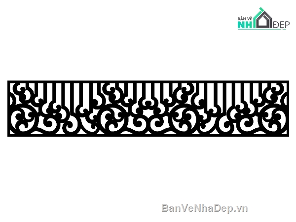 lan can cnc,lan can đẹp,file lan can dxf
