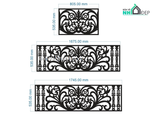 lan can cnc mới nhất,lan can 2d,lan can cnc
