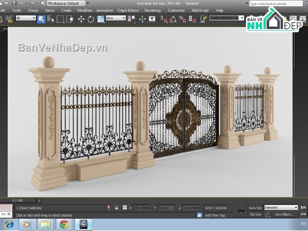 3dmax cổng CNC,mẫu 3dmax cổng,File max cổng,Mẫu cổng 3dmax,Bản vẽ 3dmax cổng
