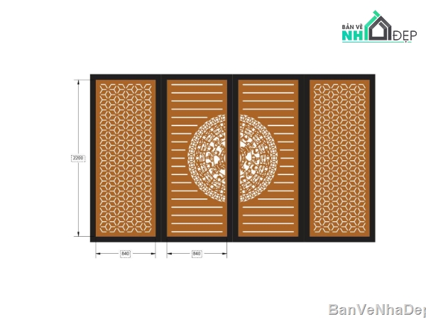 trống đồng,cắt cnc trống đồng,cổng 4 cánh trống đồng cnc