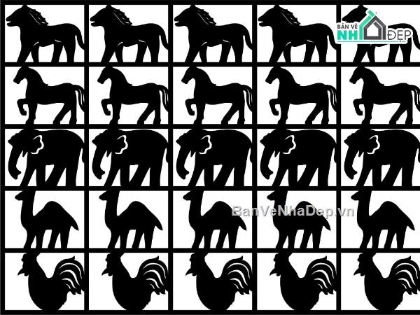 động vật cắt cnc,động vật trang trí,cnc động vật