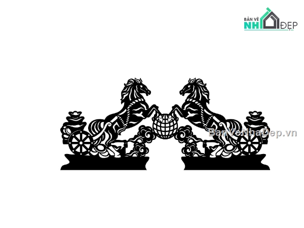 file cắt cnc ngựa,ngựa cnc,ngựa chở vàng