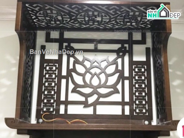 vách thờ,vách thờ cắt cnc,vách ngăn cắt cnc,vách bàn thờ cnc