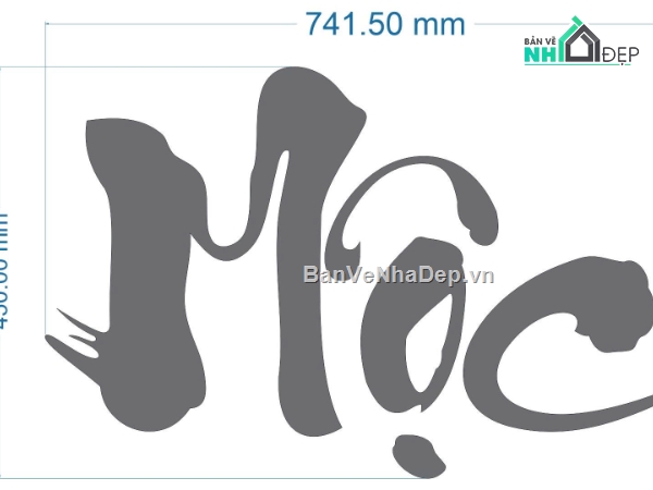 chữ mộc,mộc cnc,mộc dxf
