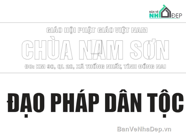 cắt chữ cnc,chữ đạo pháp dân tộc,chữ 2d