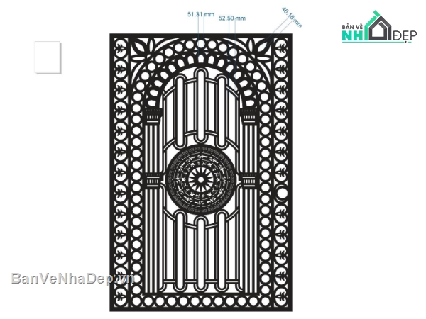 cổng cnc 1 cánh,File cổng 1 cánh cnc,cổng trống