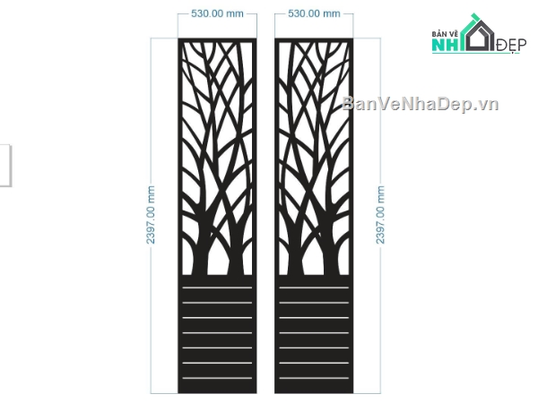 File cổng 2 cánh cnc,file cnc cổng 2 cánh,cổng cây dxf