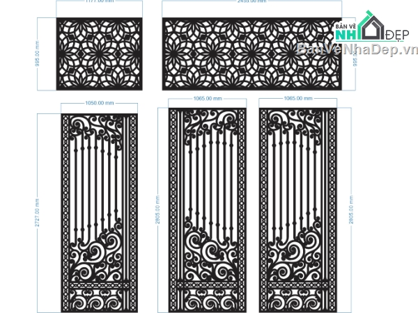 File cổng 2 cánh cnc,cnc cổng 2 cánh chính phụ,cnc cổng 2 cánh chính phụ cnc