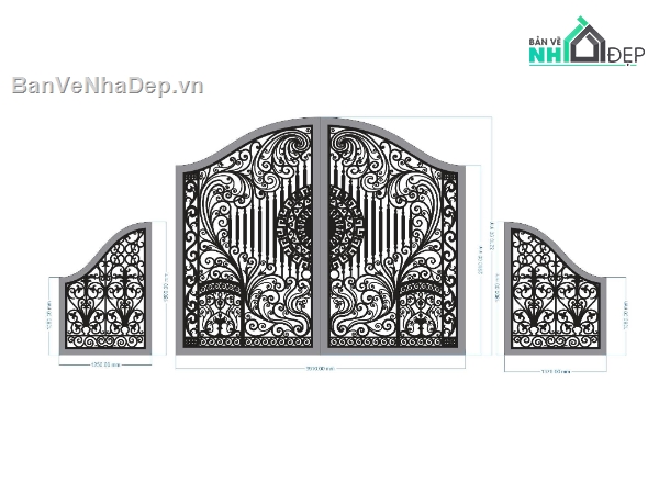 File cổng 2 cánh cnc,cổng phụ cnc,cnc 2 cánh,cn cổng 2 cánh