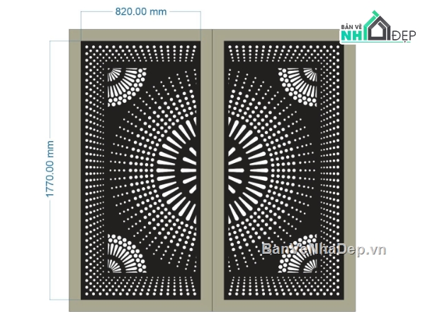 File cổng 2 cánh cnc,file cổng dxf đẹp,cnc cổng 2 cánh đẹp