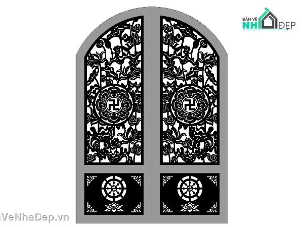 File cổng 2 cánh cnc,chữ vạn cnc,cổng chữ vạn cnc,cn cổng 2 cánh