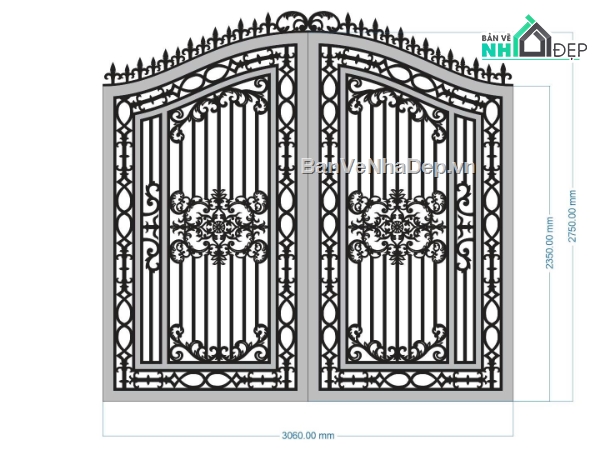 File cổng 2 cánh cnc,cn cổng 2 cánh,cnc 2 cánh