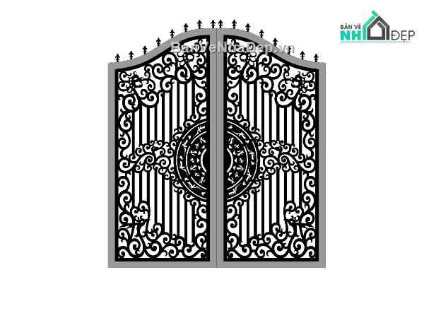 File cổng 2 cánh cnc,cổng mới nhất,cn cổng 2 cánh