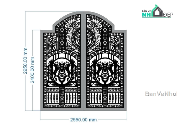 File cổng 2 cánh cnc,cn cổng 2 cánh,phù điêu cổng cnc