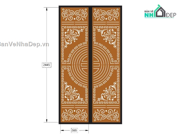File cổng 2 cánh cnc,cnc cổng 2 cánh,cổng dxf