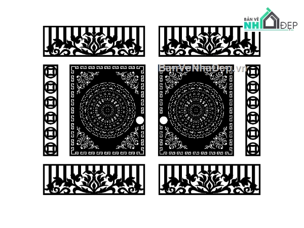 cổng trống đồng cnc,File cổng 2 cánh cnc,cổng trống đồng