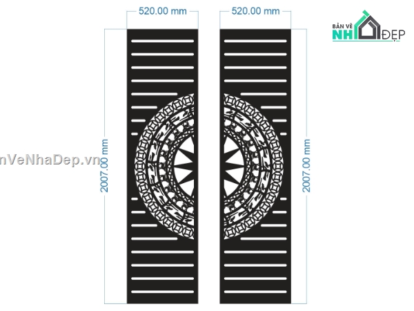 File cổng 2 cánh cnc,cổng dxf,trống đồng