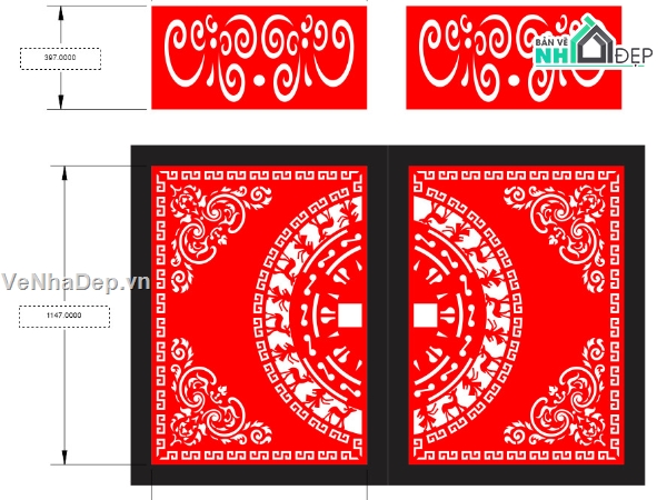 file cnc cổng 2 cánh,cắt cnc cổng 2 cánh,mẫu cổng 2 cánh cnc,cổng trống đồng