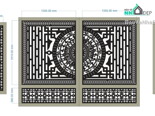 File cổng 2 cánh cnc,mẫu cổng 2 cánh,file cổng 2 cánh
