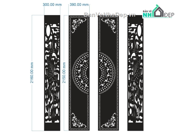 cổng 4 cánh cnc,cổng trống đồng cnc,cổng cá chép cnc