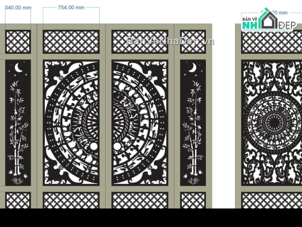 File cổng 4 cánh,cổng 4 cánh cnc,cnc 4 cánh,File cnc cổng 4 cánh,cổng phụ