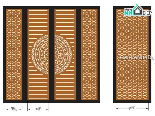File cổng 4 cánh,cổng phụ cnc,File cnc cổng 4 cánh