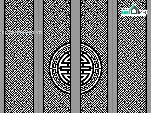 cổng đẹp 4 cánh,4 cánh chữ thọ,cổng 4 cánh chữ thọ