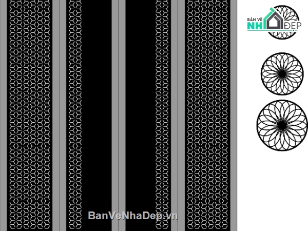 File hoa văn,hoa văn cổng,file dxf chông cnc,mãu cổng 4 cánh cnc