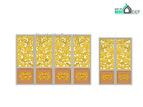 hoa sen cnc,cổng 4 cánh cnc,File cổng 4 cánh,cổng phụ cnc