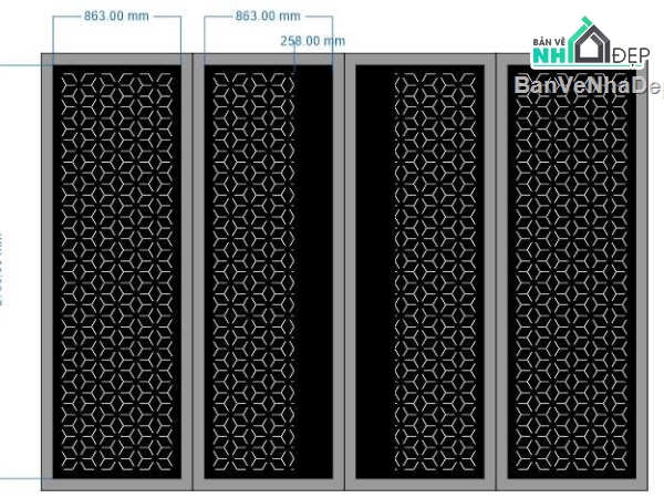 hoa văn cổng,cổng hoa văn 4 cánh,cổng 4 cánh cnc