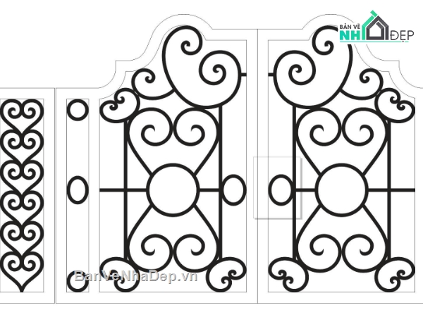 cổng 4 cánh,file cnc cổng 4 cánh,file cổng 4 cánh