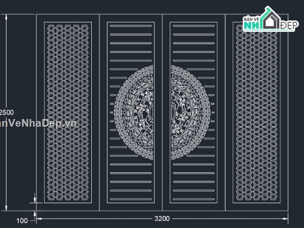 cổng 4 cánh cnc,File cổng 4 cánh,mẫu cnc cổng 4 cánh