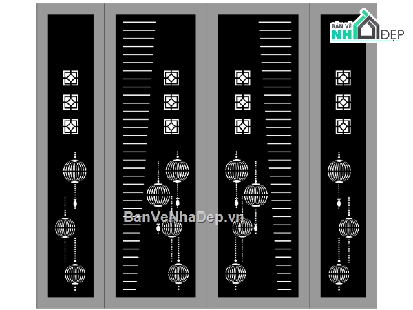 cổng 4 cánh cnc,File cổng 4 cánh,cnc cổng 4 cánh