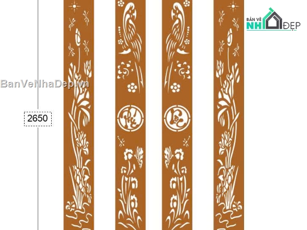 cổng 4 cánh cnc,File cổng 4 cánh,cổng dxf