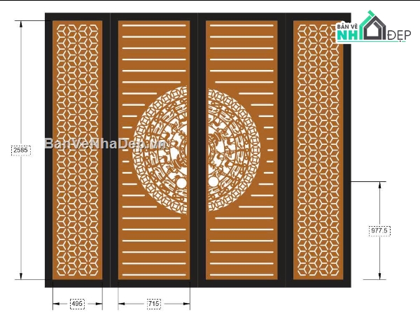 trống đồng,cad cnc trống đồng,cổng cnc