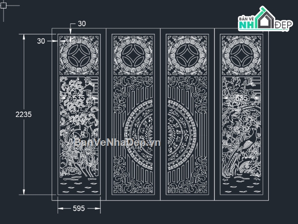 cổng cnc hoa văn trống đồng,cổng 4 cánh cnc,file cnc cổng 4 cánh,mẫu cnc cổng 4 cánh