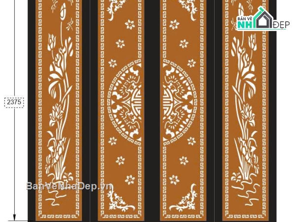 vạn sự như ý,cổng 4 cánh cnc,File cổng 4 cánh