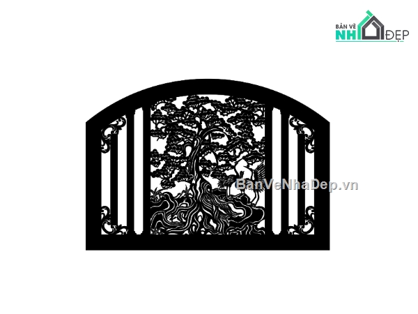 cnc cây tùng,cnc hàng rào,File hàng rào cnc,cnc hàng rào cây