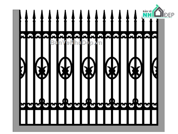cnc hàng rào,File hàng rào cnc,bản vẽ hàng rào dxf