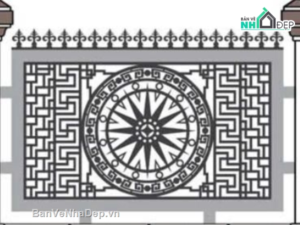 hàng rào,cnc hàng rào,File hàng rào cnc,hàng rào trống đồng