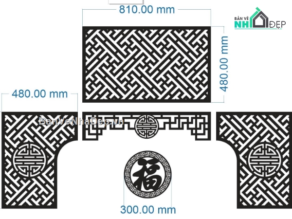 bàn thờ,cnc phúc,hoa văn bàn thờ
