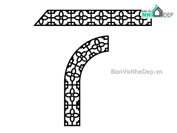 hoa văn cnc,diềm cnc hoa văn,file diềm