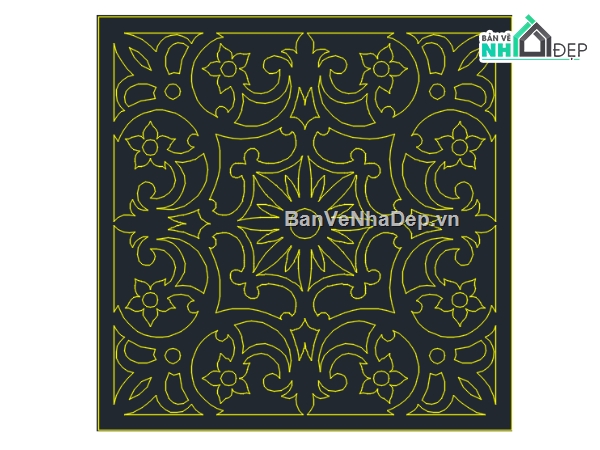 hoa văn,giếng trời,hoa văn giếng trời