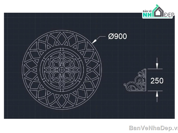 mái kính,hoa văn mái kính,hoa góc cnc